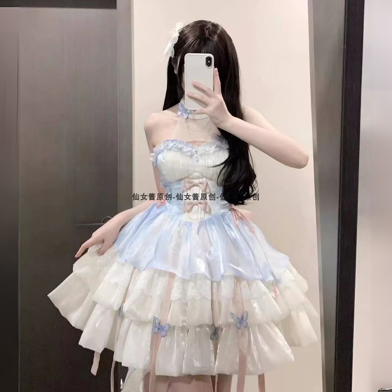 神の約束のロリータスカート花の結婚バレエスタイルプリンセス大人の誕生日プレゼントショートスカートコスロリータドレス