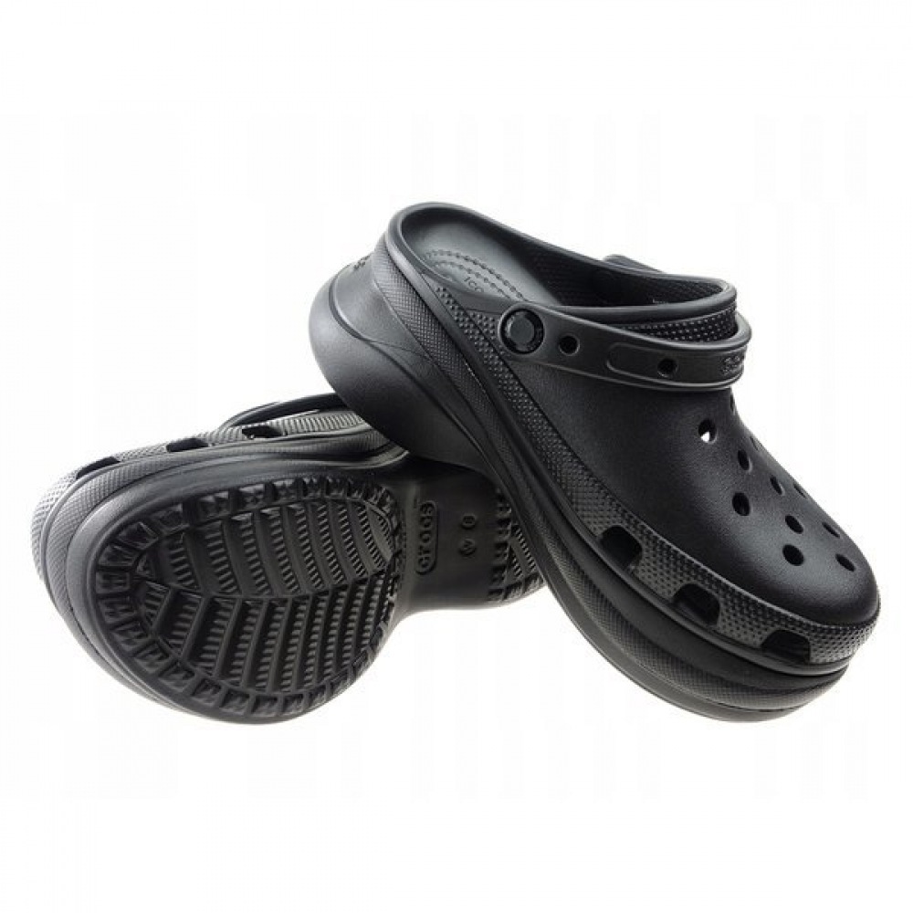 クロックス レディース ベイ クロッグ サンダル スリッパ プラットフォーム ブラック 206302-001