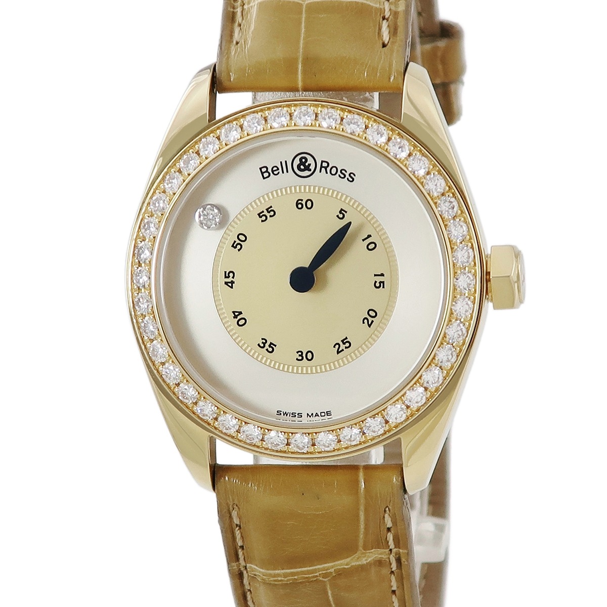 ミステリーダイヤモンド MYDI-YG 自動巻き メンズ レディース OH済 K18YG無垢 純正ダイヤ 1針 3年保証