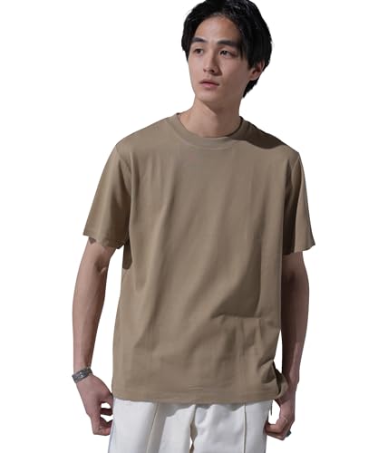 ナノユニバース(nanouniverse) Anti Soaked(R)汗染み防止 クルーネックTシャツ XL ベージュ NANO universe