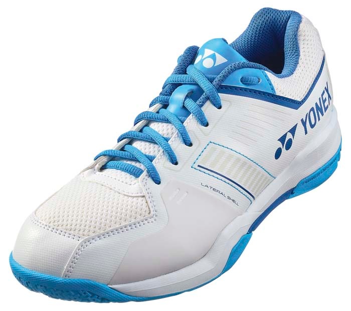ヨネックス YO-SHBSF1-207-25.5 ユニセックス バドミントンシューズ パワークッションストライダーフロー（ホワイト/ブルー・サイズ：25.5cm） YOSHBSF1207255