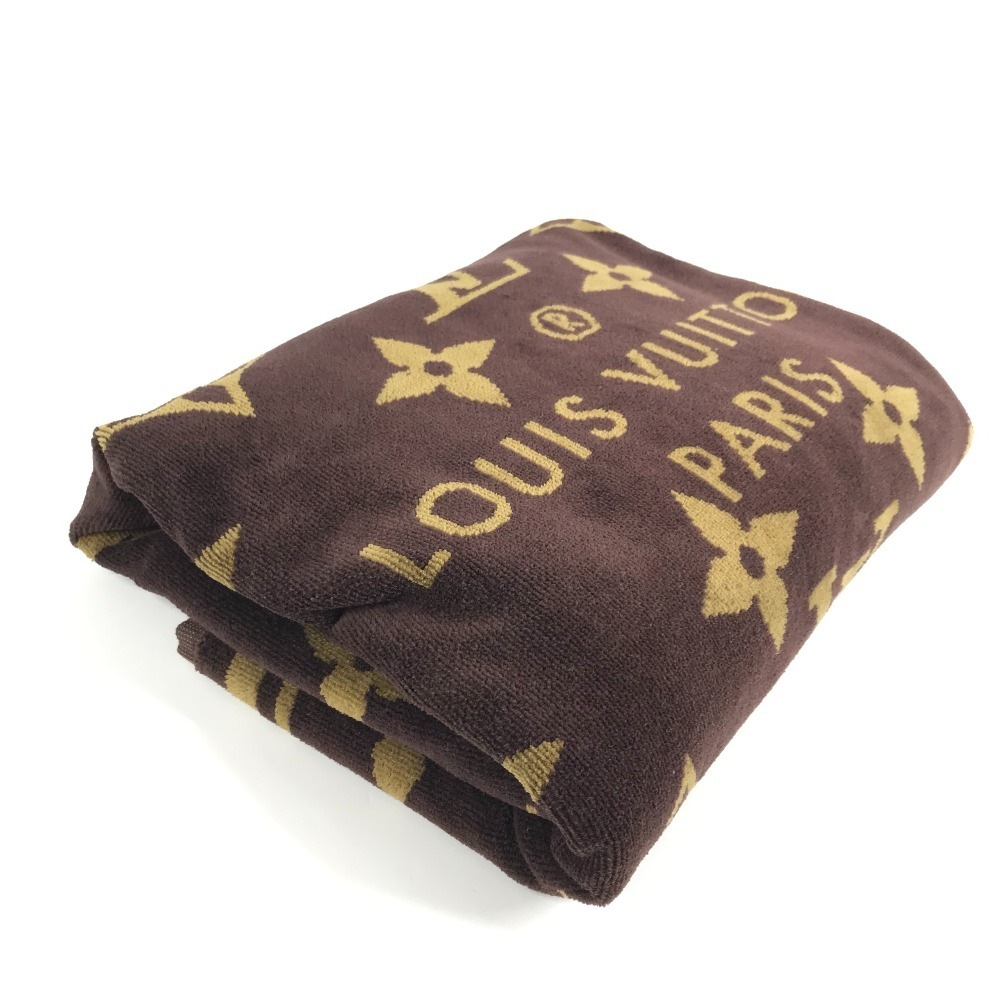 タオル M72364 ドラ ドゥ バン・モノグラム・クラシック ビーチタオル モノグラム バスタオル インテリア ひざかけ ブランケット コットン ブラウン