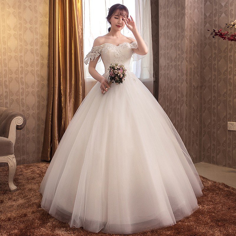 ウエディングドレス 安い ロングドレス 結婚式 半袖 マタニティドレス 花嫁 ウェディングドレス 二