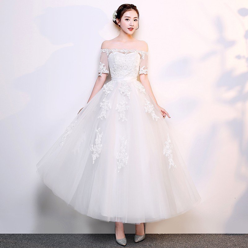 ウエディングミニドレス オフホワイト 安い 結婚式 披露宴 ミニドレス パーティードレス 二次会 ワ
