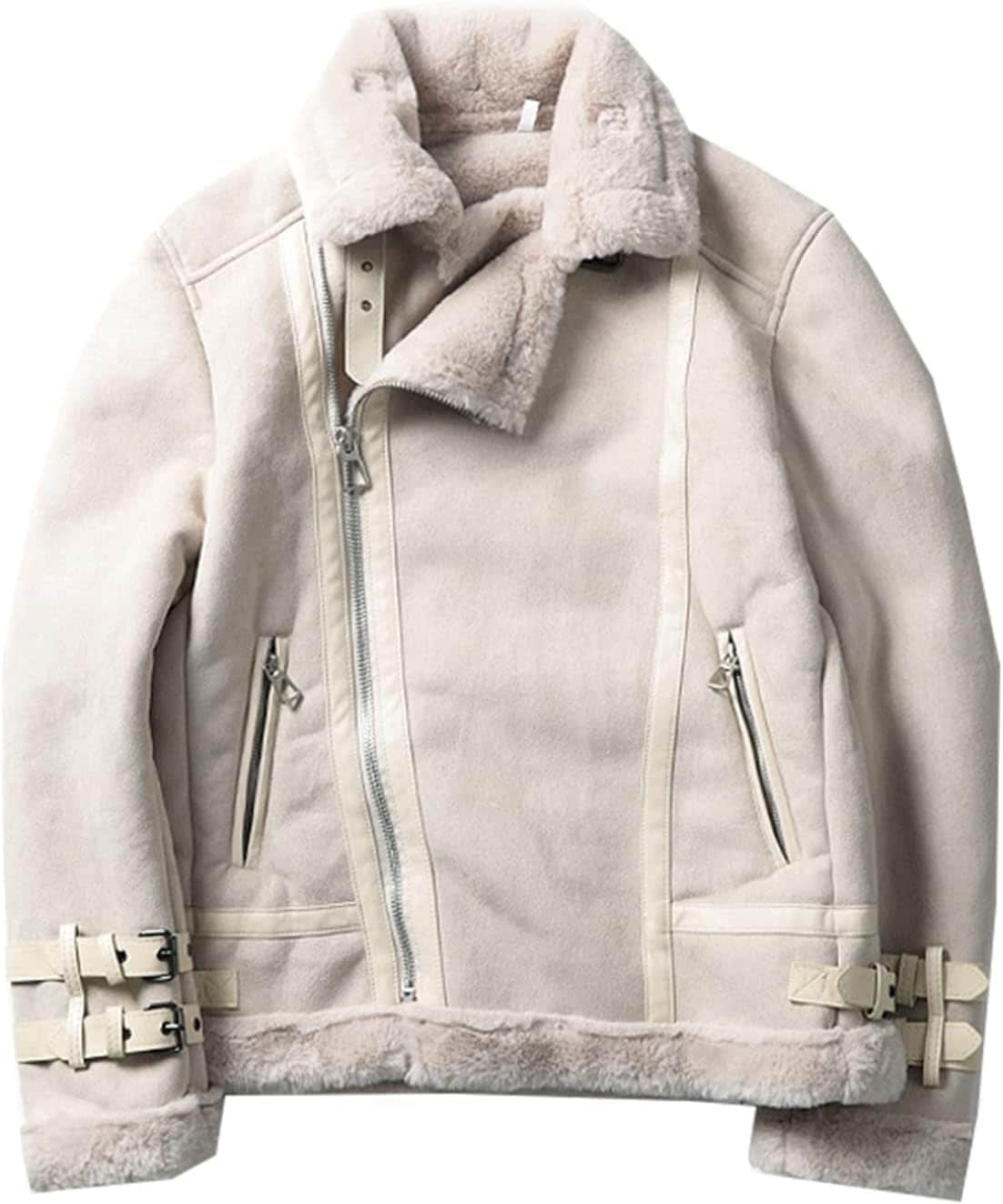 ジップアップブルゾン フリースボア メンズジャケット コート メンズ レディース バイク系 防寒服 秋冬着 裏起毛 スタジアムジャンパー 暖かい 厚手 カジュアルコート 通勤通学