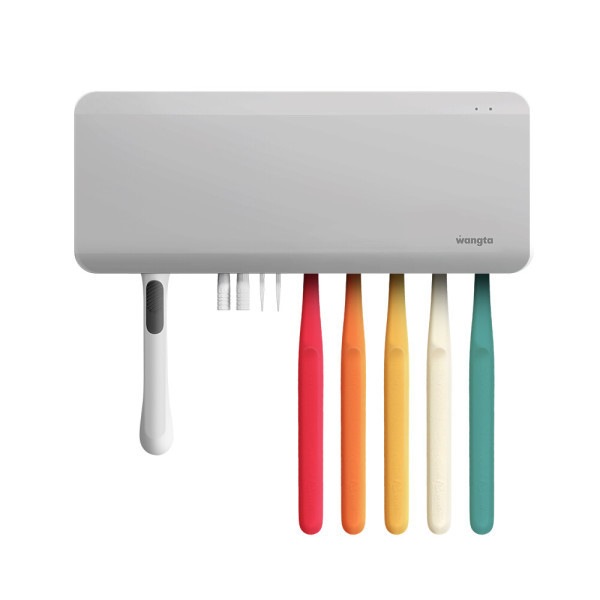 ワンタ バイオレット 歯ブラシ 殺菌乾燥機 グレー