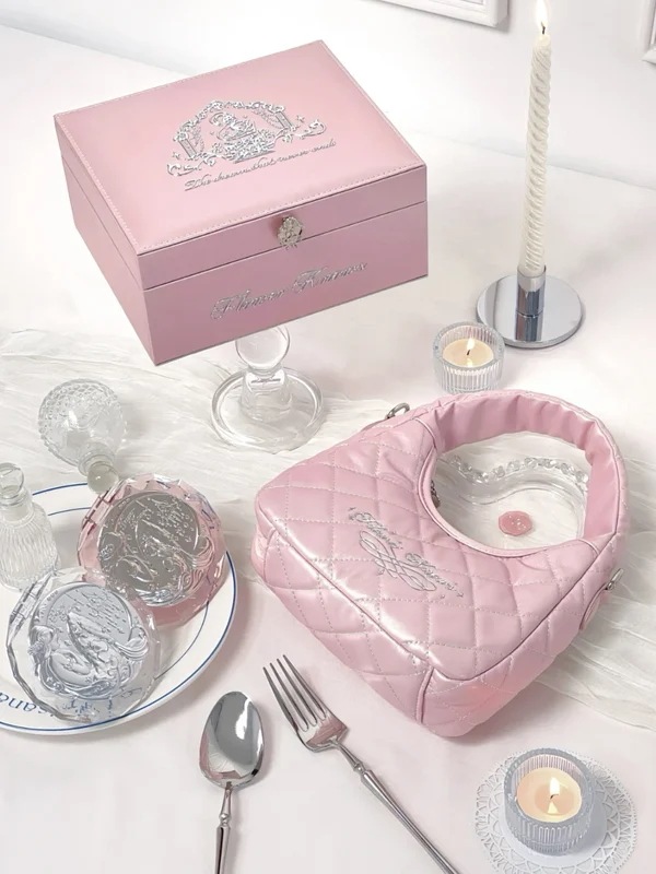 花は化粧品収納袋限られた周囲の誕生日のメイクアップ折りたたみ式ハンドミラーポータブルを知っています