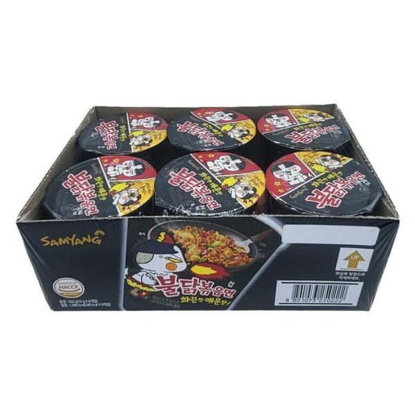お菓子センターD82-ボックス三陽辛い鶏炒め麺小カップ70g6個x5 (贈呈品なくなり次第贈呈終了)