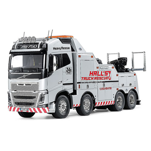 タミヤ【ラジコン】1／14RC ボルボ FH16 グローブトロッター 750 8ｘ4 レッカートラック (シルバーエディション) H-4950344475285