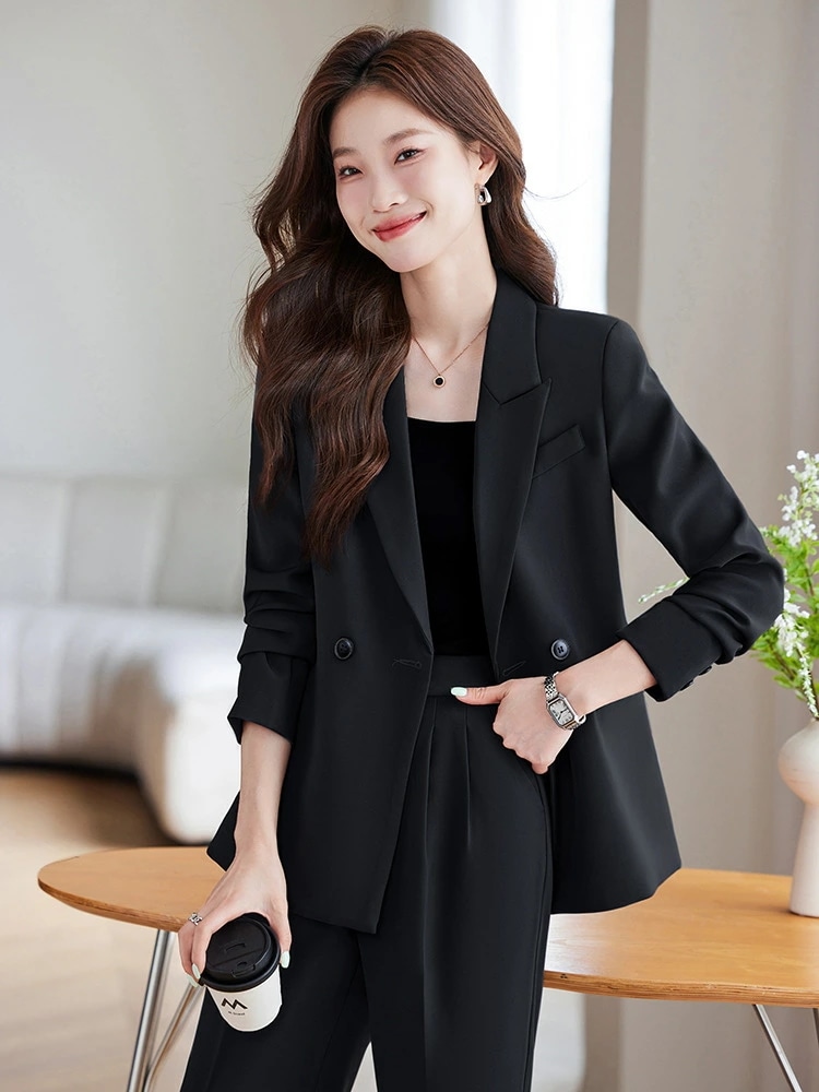 スーツ セットアップ 灰色 秋季 公務員 マネージャー 仕事用 正装 気質 カジュアル 7,095円