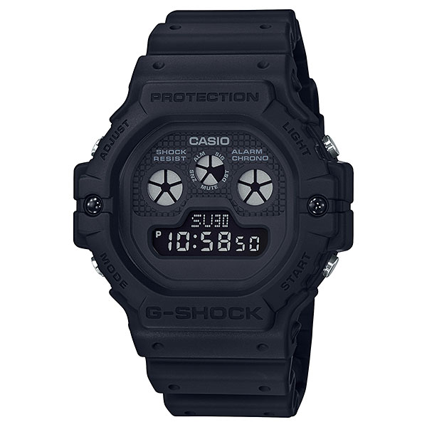 CASIO カシオ G-SHOCK Gショック ジーショック 時計 メンズ 腕時計 デジタル 三つ目インジケーター マット オールブラック 樹脂バンド DW-5900BB-1 誕生日プレゼント 卒業