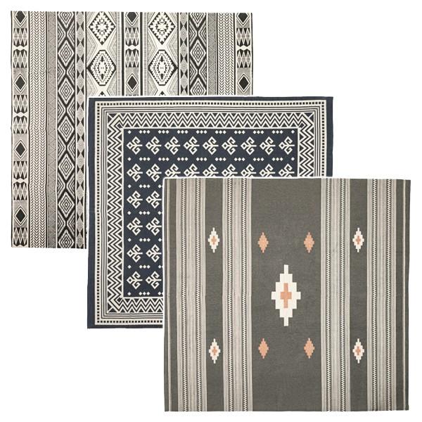 ラグ 正方形 180×180cm 玄関 リビング キリム柄