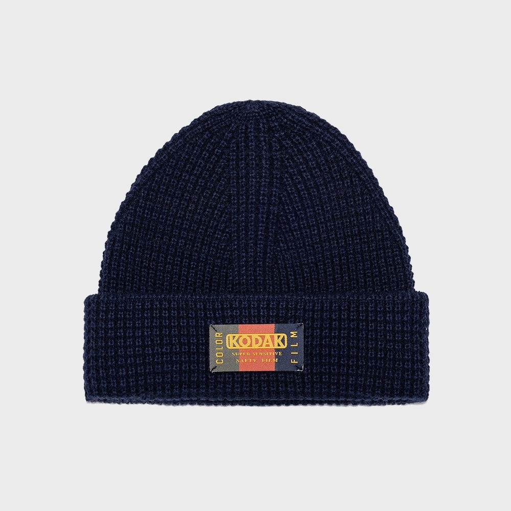 コダックアパレル コダカラーワッフルビーニー NAVY