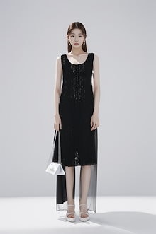 韓国[正規品保証] 大人気 MATIN ドレス ストライプチャンキーニットドレス