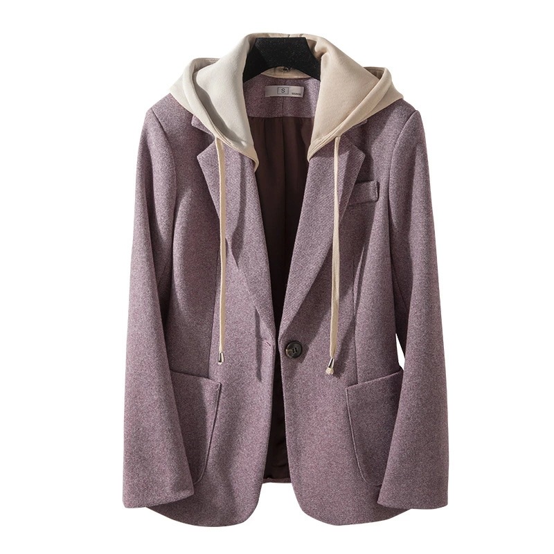 ウール テーラードジャケット レディース ショート 春秋 新作 6607