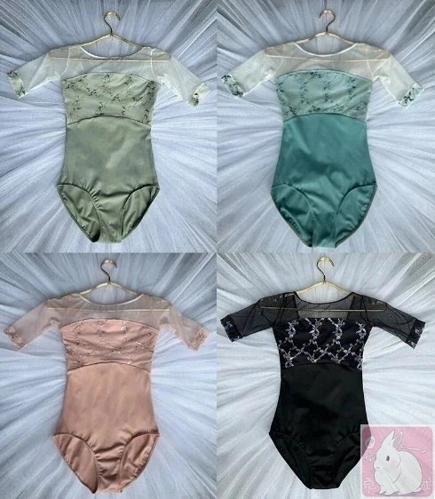 大人 女性 バレエ レオタード バレエ服 ダンス服 体操服 練習服 半袖 バレエ フラワープレオタード