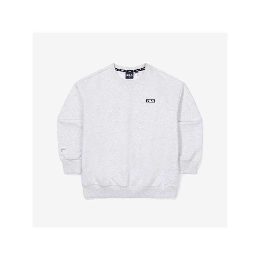 [FILA KIDS] ベーシックラウンドスウェットシャツ (FK2POF4205X_WTM) Q0ZFK2POF4205XWTM