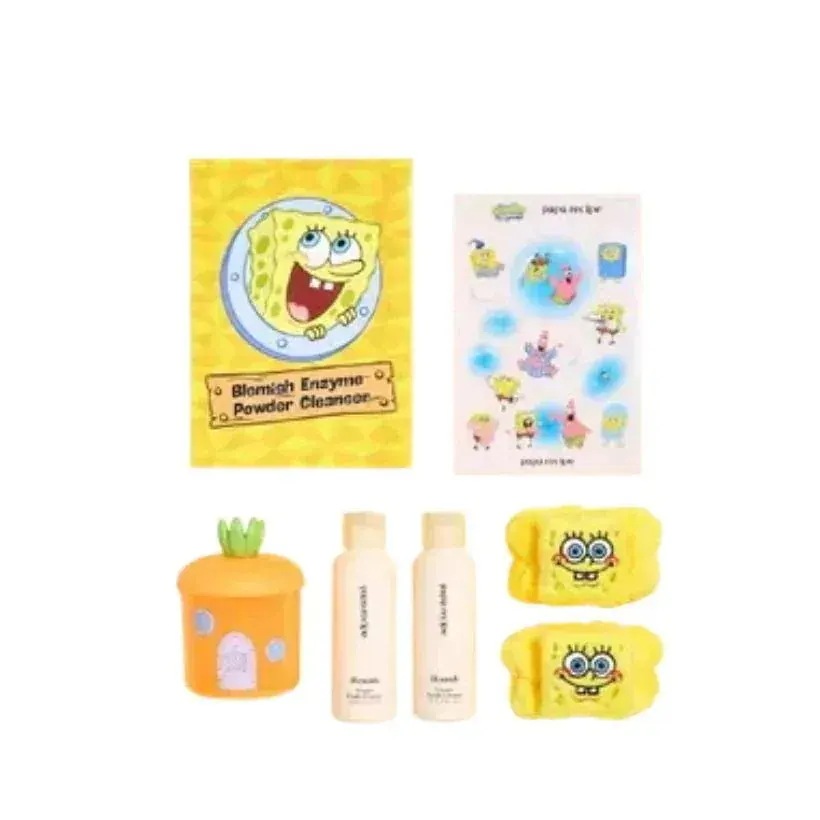 [New]ブレミッシュ酵素パウダークレンザー50g+50g（バブルメーカー+手首洗顔バンド2個+ステッカー贈呈）スポンジ·ボブ