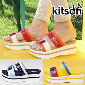 [Kitson]今日限定特価かわいい大きなリボン6cmウェッジヒールミュールスリッパ/サンダル/靴/パンプス/ローファー/フラットシューズ/デイリーシューズ/夏の靴/新作