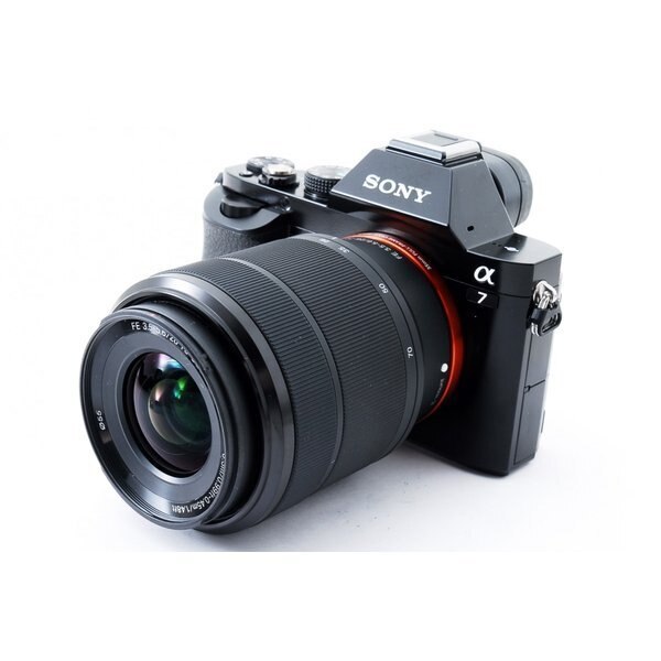 【中古】ソニー SONY α7 レンズキット ブラック 美品 高速連射に定評アリ SDカード付き 118,800円