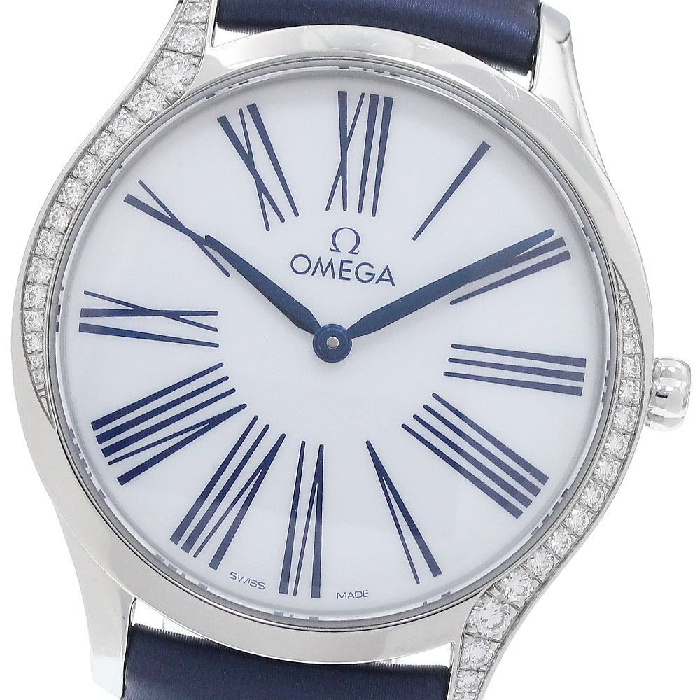 オメガ OMEGA 428.17.36.60.04.001 デビル トレゾア サイドダイヤ クォーツ レディース _954719【中古】