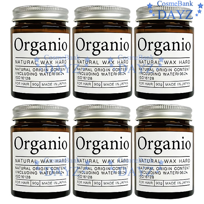 イリヤ オーガニオ ナチュラルワックス 90g　6点セット　　ツヤハードタイプ 紅茶の香り ヘアスタイリング剤　　イリヤ コスメティクス