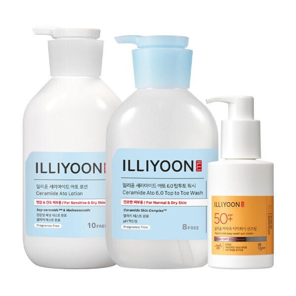 イリユン セラミド アトロション 564ml 1本＋トップツートゥウォッシュ 500ml 1本＋サンスクリーン 150ml 1本 (贈呈品なくなり次第贈呈終了)