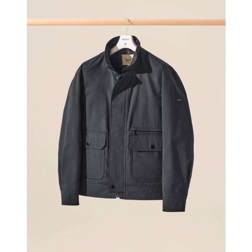 [24SS] [3WAY] チャコールグレーデタッチャブルハイネックジャンパー HZJU4A102CG