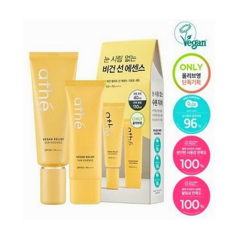 ヴィーガン リリーフ サン エッセンス(70ml+40ml) 韓国コスメ 日焼け止め サンケア SPF50+/PA++++