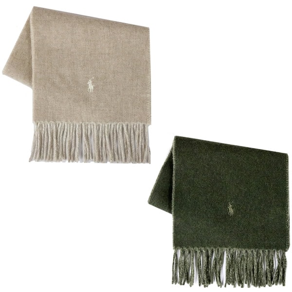 マフラー PC0455 リバーシブル 同色刺繍ロゴ