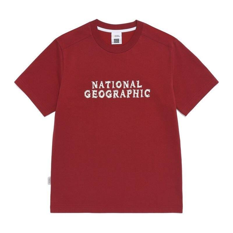 ナショナルジオグラフィック NATIONALGEOGRAPHIC N265UTS920 ビッグロゴ半袖Tシャツ DEEP ROSE N265UTS020144 419973