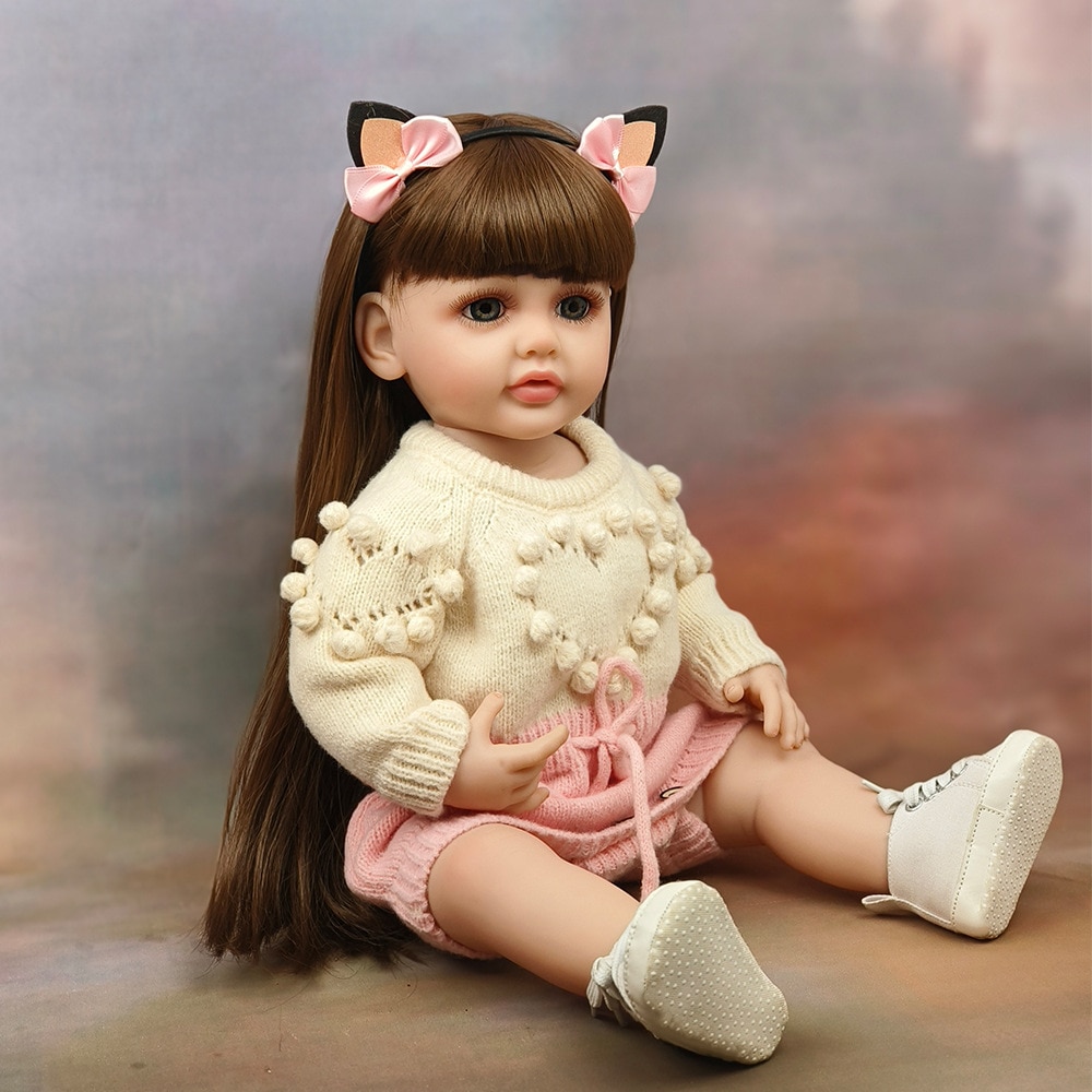 55cm リボーンドール Xiaoman フルラバーシミュレーションベビーリボーンベビードール 洗えるおもちゃ