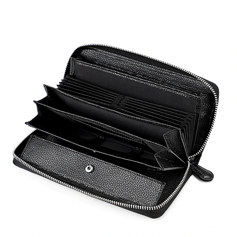 長財布 メンズ 財布 無地 ウォレット ロングウォレット 多機能 男女兼用 小銭入れ RFID対応 シンプル カジュアル プレゼント カップル 大人