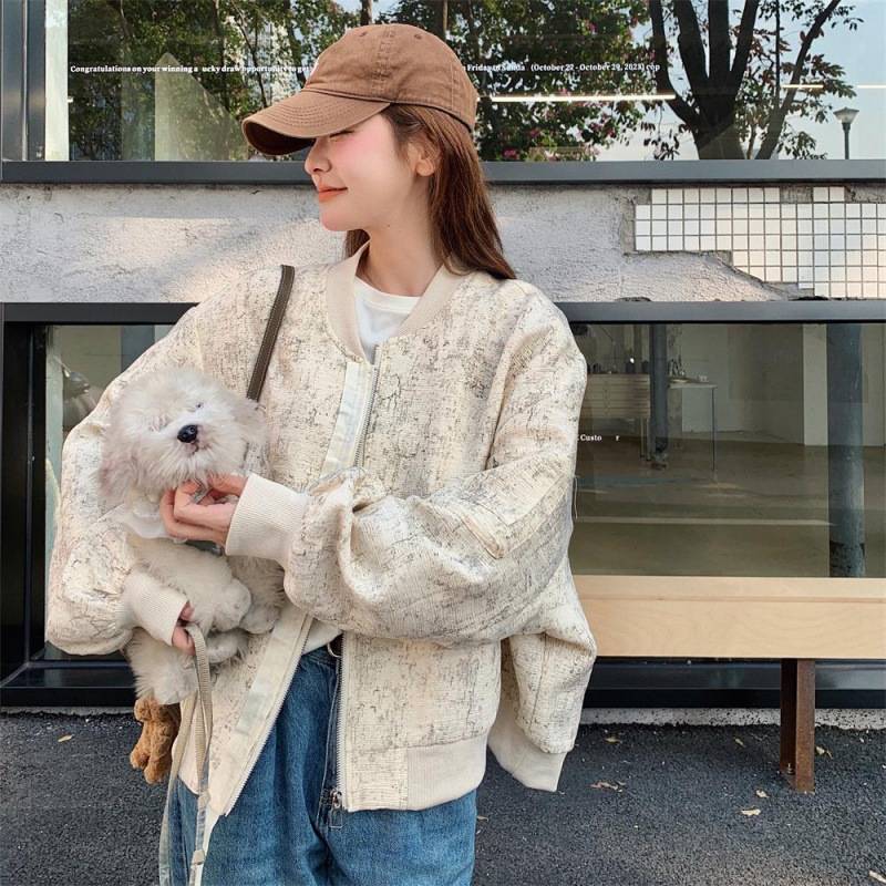 今がチャンスベースボールジャケット レディースも2025 春秋冬 韓国風 ゆったり おしゃれ カーディガン トップス カジュアル