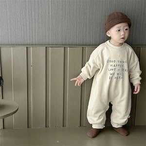 ベビー服 キッズ ベビー ボディスーツ ロングスリーブ パーカー 子供服 ボディスーツ 男の子用 クローラー 韓国