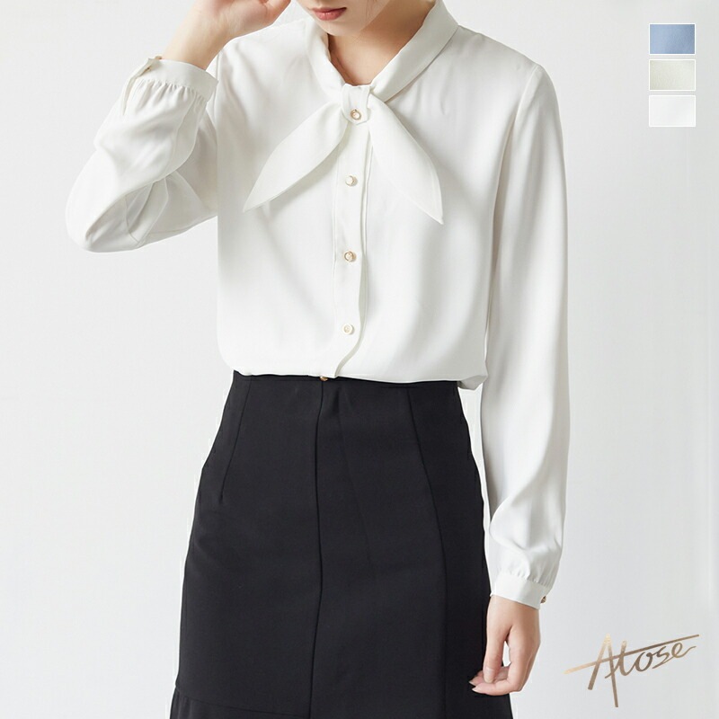 【2点購入で150OFF】【短納期】ブラウス シャツ ワイシャツ レディース サテン生地 ベーシック 高級感 光沢感 着痩せ 形態安定 透けにくい 大きいサイズ 小さいサイズ 大人かわいい 事務服 o