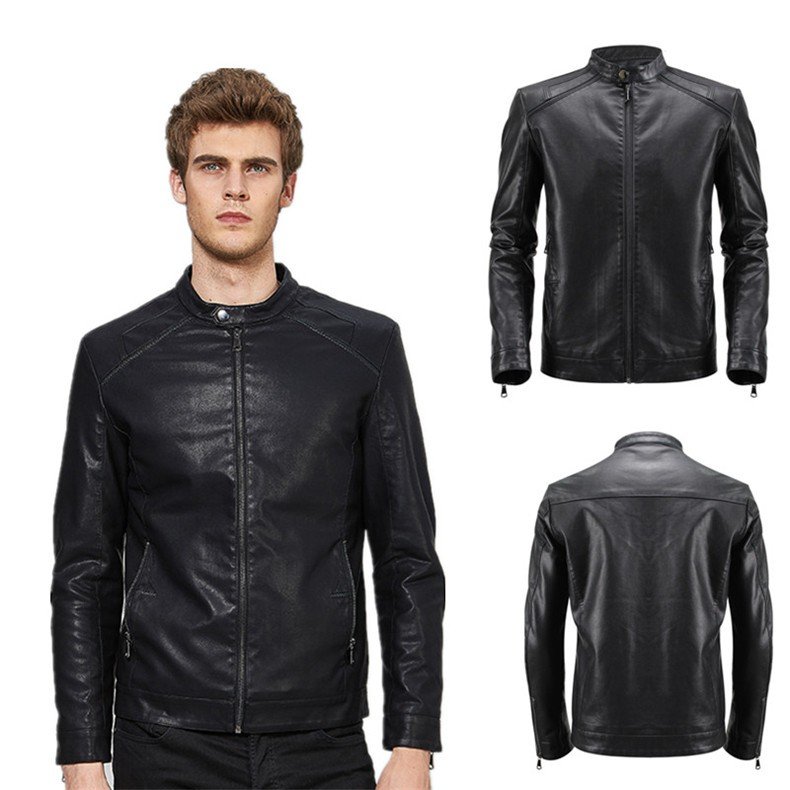 革ジャケット メンズ ライダースジャケット　レザージャケット　バイクジャケット PUレザー カジュア