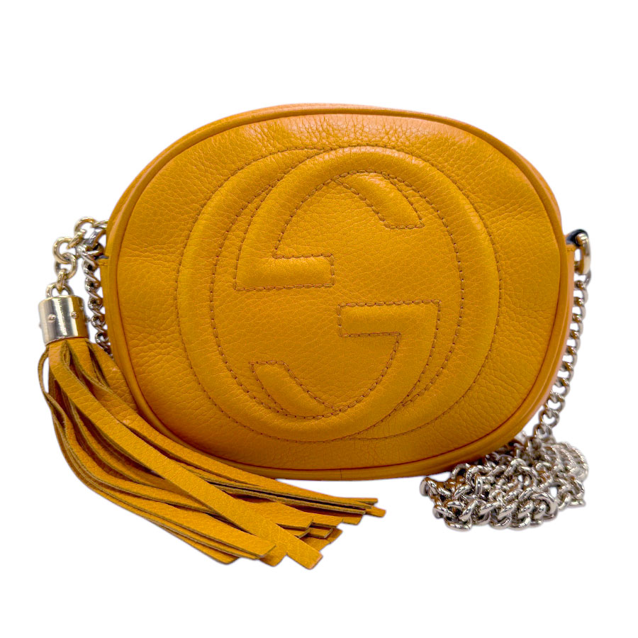 グッチ GUCCI 斜め掛けショルダーバッグ ソーホー レザー/メタル オレンジ/ゴールド レディース 353965 z3000 42,120円