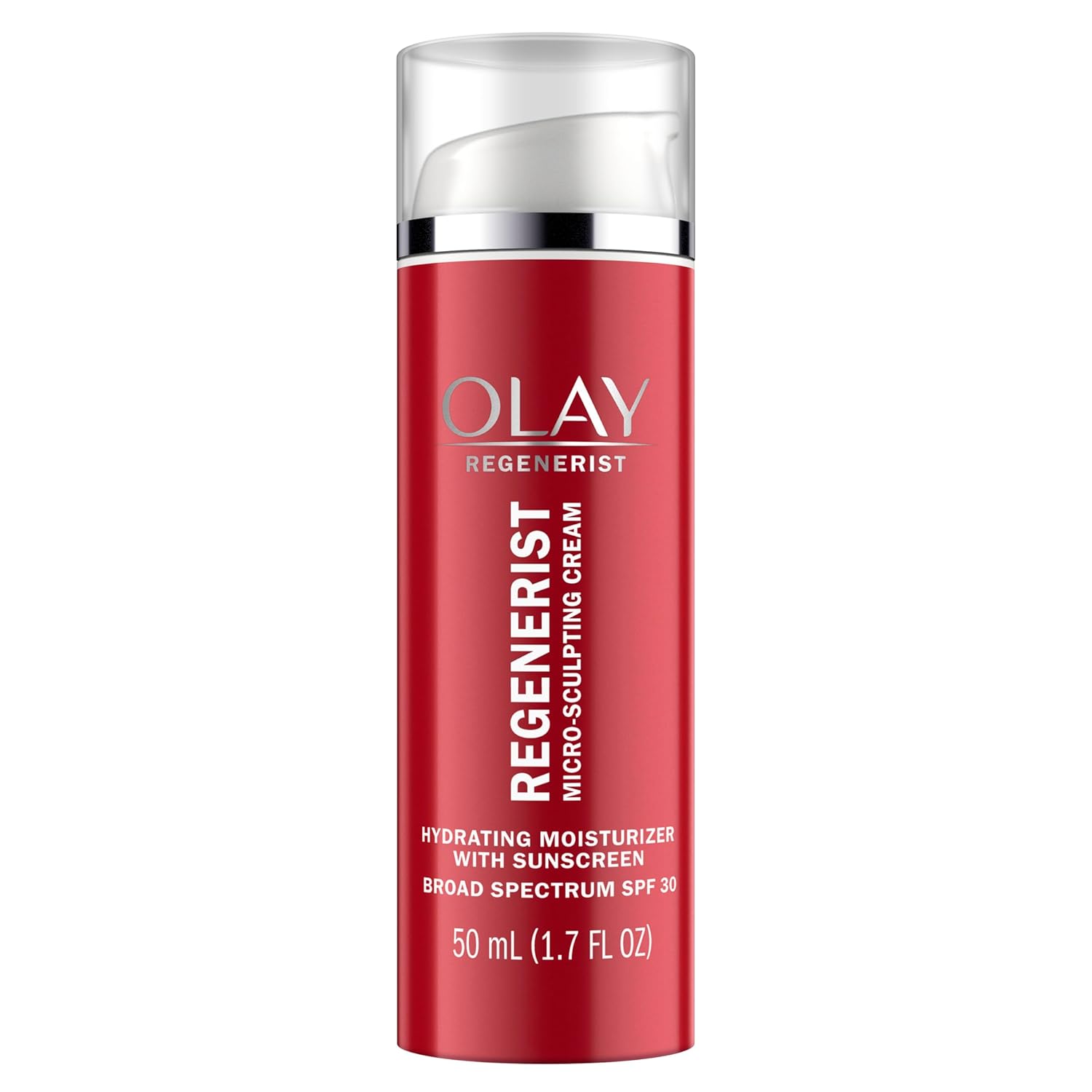 SPF 30 Broad Spectrum 1.7 ozを搭載したOlay Regenerist Micro-Sculpting Cream Moistoryによるフェスモイスチャライザー