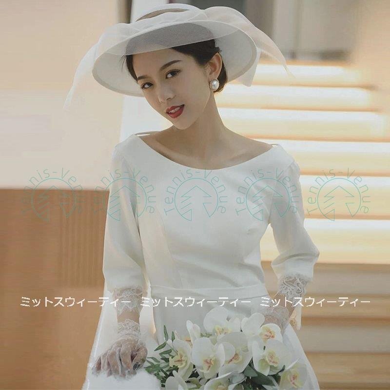 ウェディングドレス aライン 安い ウエディングドレス バックレス 二次会 花嫁 パーティードレス