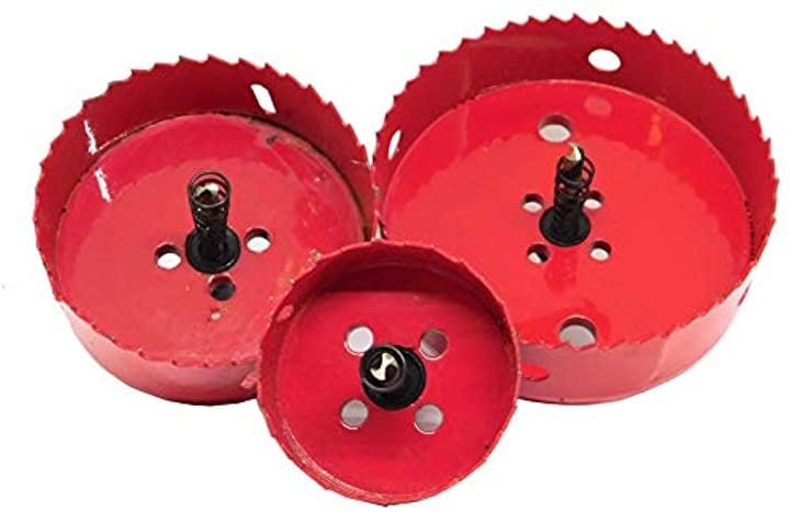 morytrade ホルソー 115 90 60 mm 3点セット 塩ビ VP 管 配管工具 ホールソー 木材用 石膏ボード 木工 鉄ホルソー 3本( 60/90/115MM3点セット)