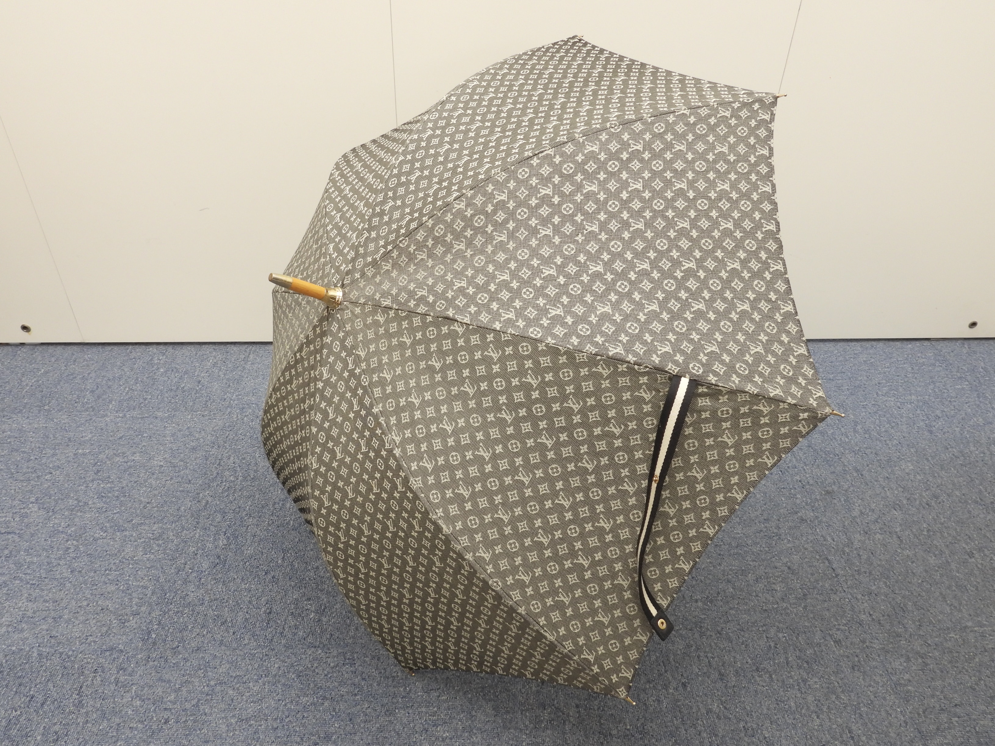 日傘 モノグラムミニラン グレー白 アンブレラ 傘 レア@ 1
