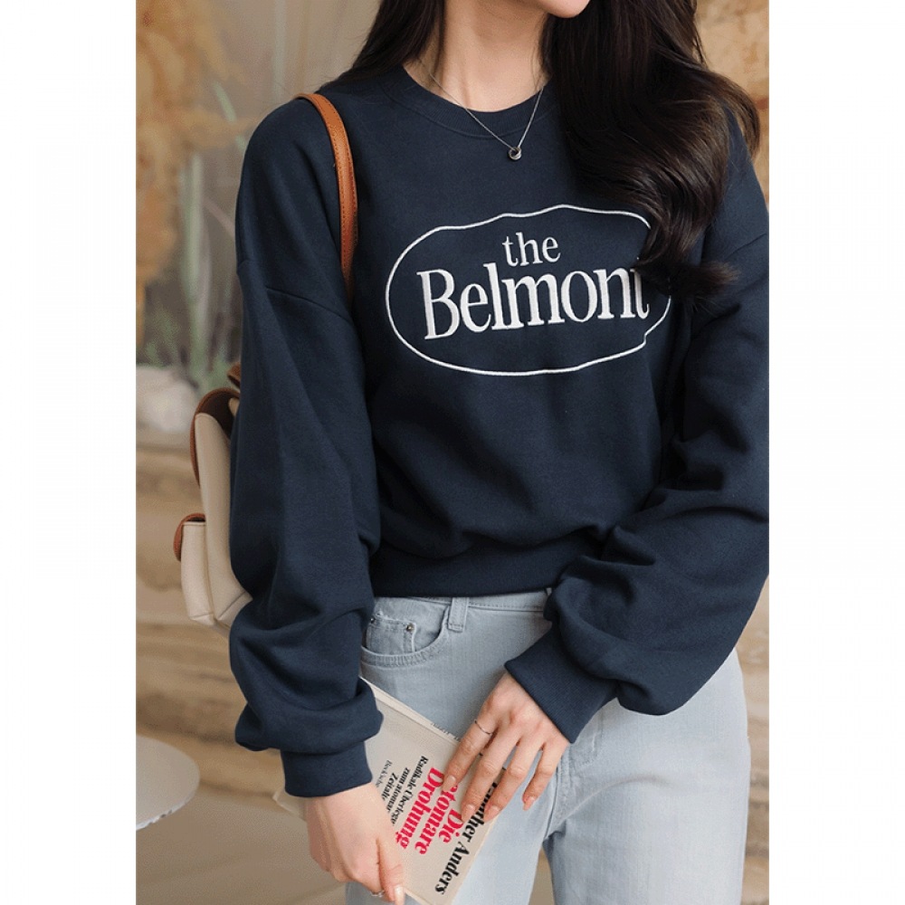 Click & Funny ディルゼン・クロップ・エンブロイダリー・スウェットシャツ