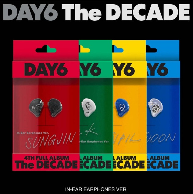 【未開封新品】 DAY6 (デイシックス) - The DECADE [In-Ear Earphones ver.][4種 SET] イヤーバン