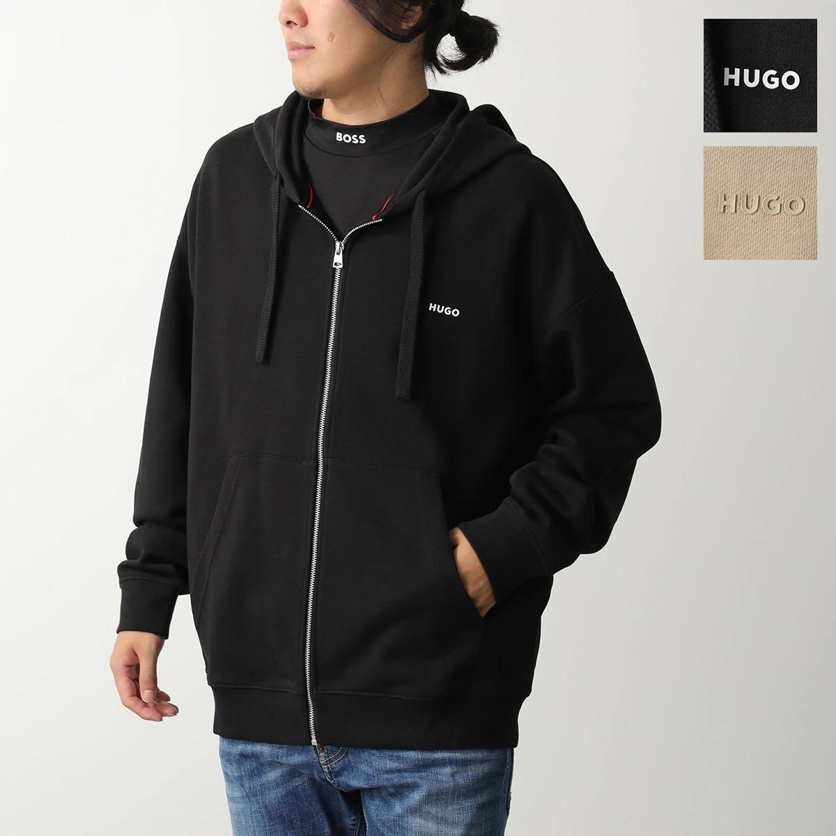 HUGO BOSS HUGO ヒューゴボス パーカー Dapozip 50548651 10249110 メンズ 長袖 ロゴ ジップアップ フーディ コットンテリー カラー2色 13,162円