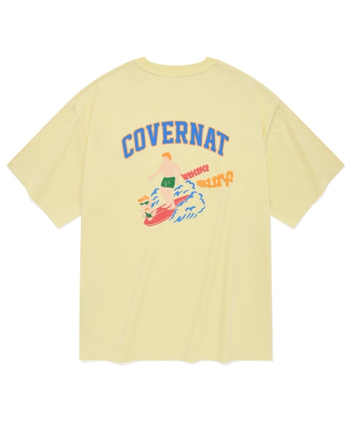 COVERNAT サーファーコリー t シャツライトイエロー