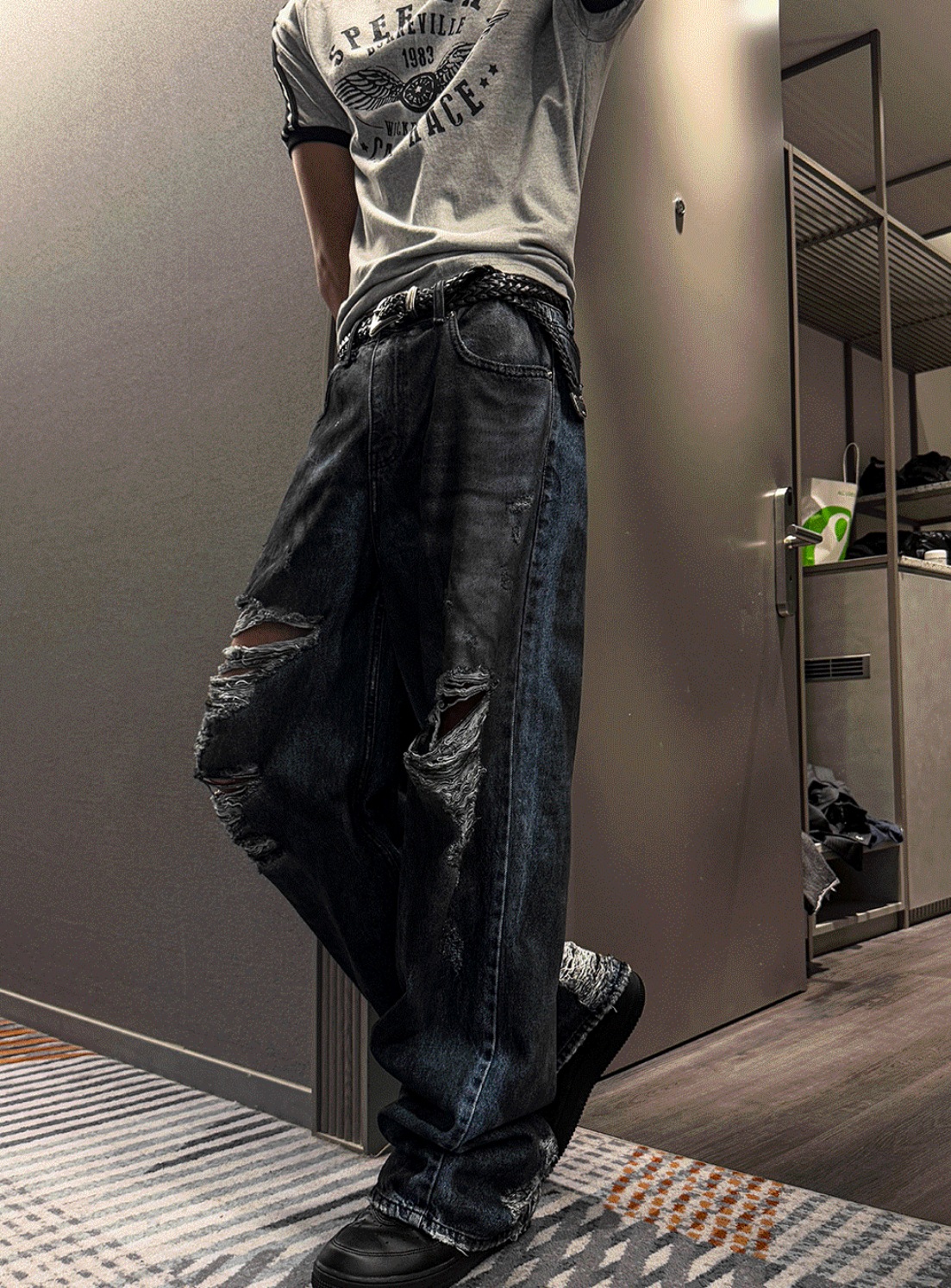 [COSYHARU公式] Summer Distressed Denim Pants