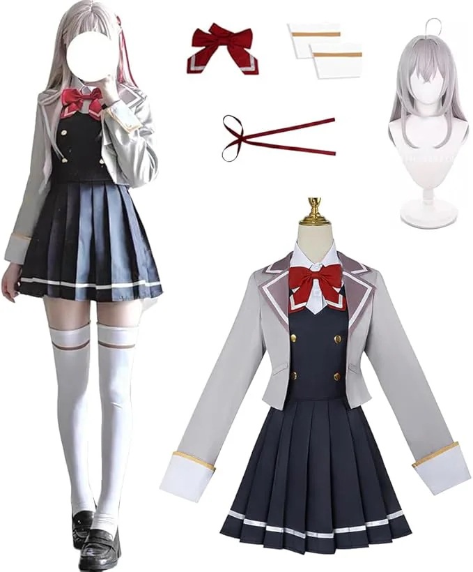 wusuobic[迅速な出荷]アリサ・ミハイロヴナ・九条 コスプレ 制服 コスチューム 時々ボソッとロシア語でデレる隣のアーリャさん コスプレ衣装 仮装 ハロウィン クリスマス プレゼント アニメ 祭