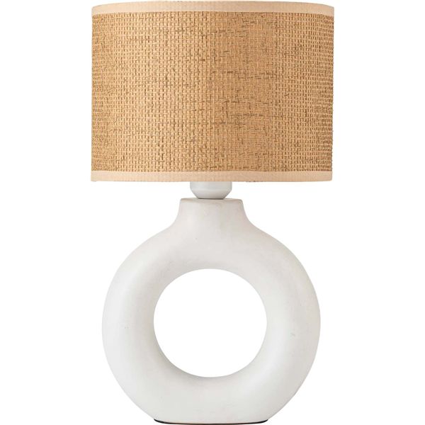 テーブルライト ホワイト 約φ25×H42.5cm（コード長：1.5m） 組立式