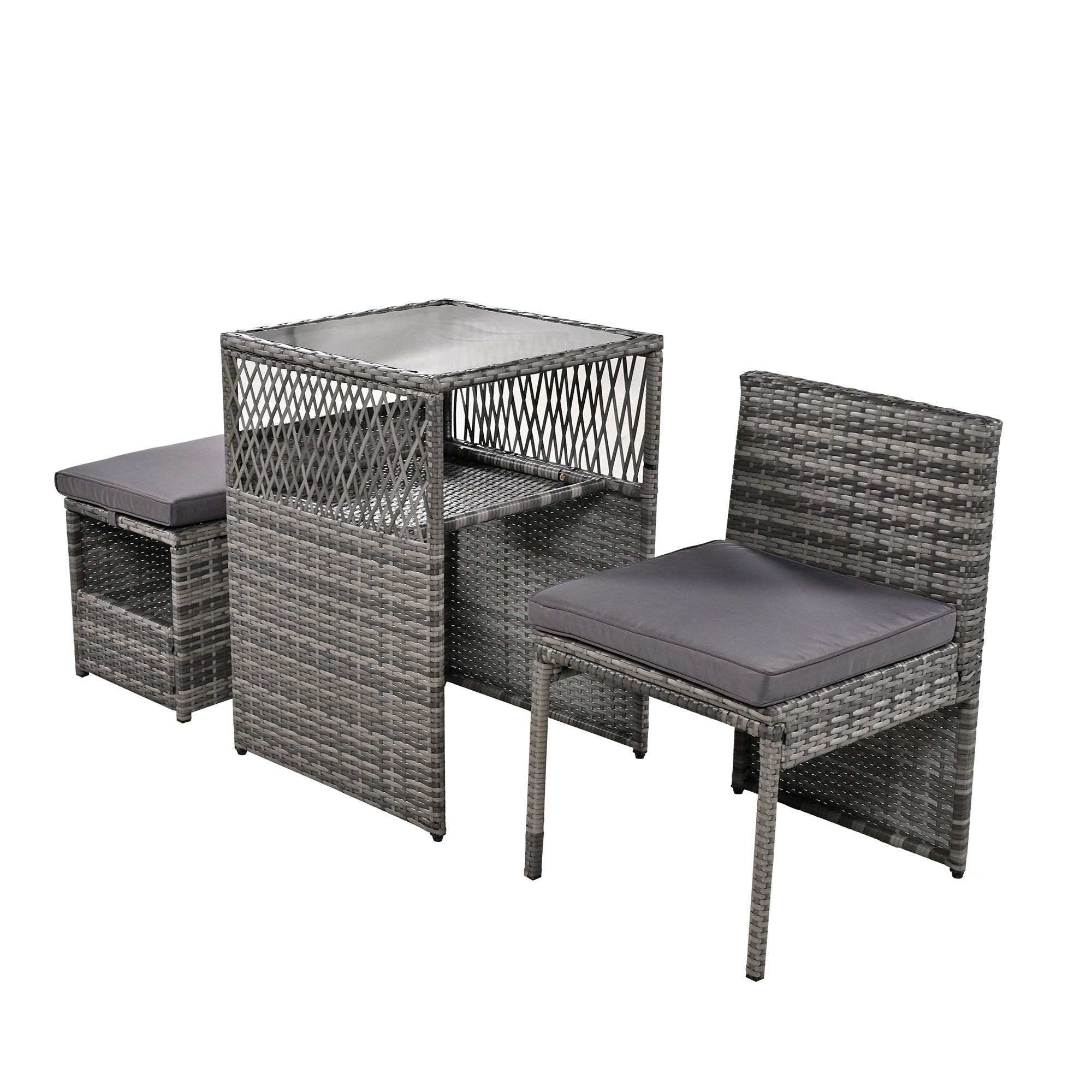 KOUKIDIガーデンファニチャー テーブルセット ガーデン テーブル ソファー チェアー ラタン調 組合せ自由 撥水加工 省スペース 耐久性 北欧 屋外家具 ホテル 東京倉庫から発送 19,709円